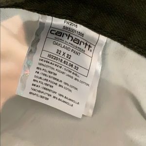 Carhartt Pants - Carhartt Oakland Pant Olive Green Size 32x32 Carhartt Pants - Carhartt Oakland Pant Olive Green Size 32x32